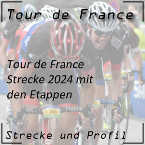 Tour de France Streckenführung