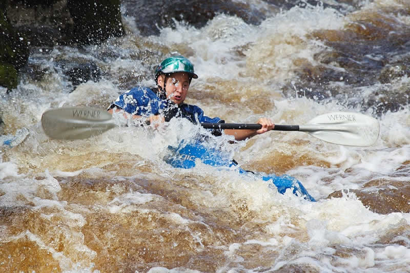 Wildwasserkajak im Einsatz