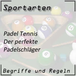 Padelschläger für das Padel Tennis